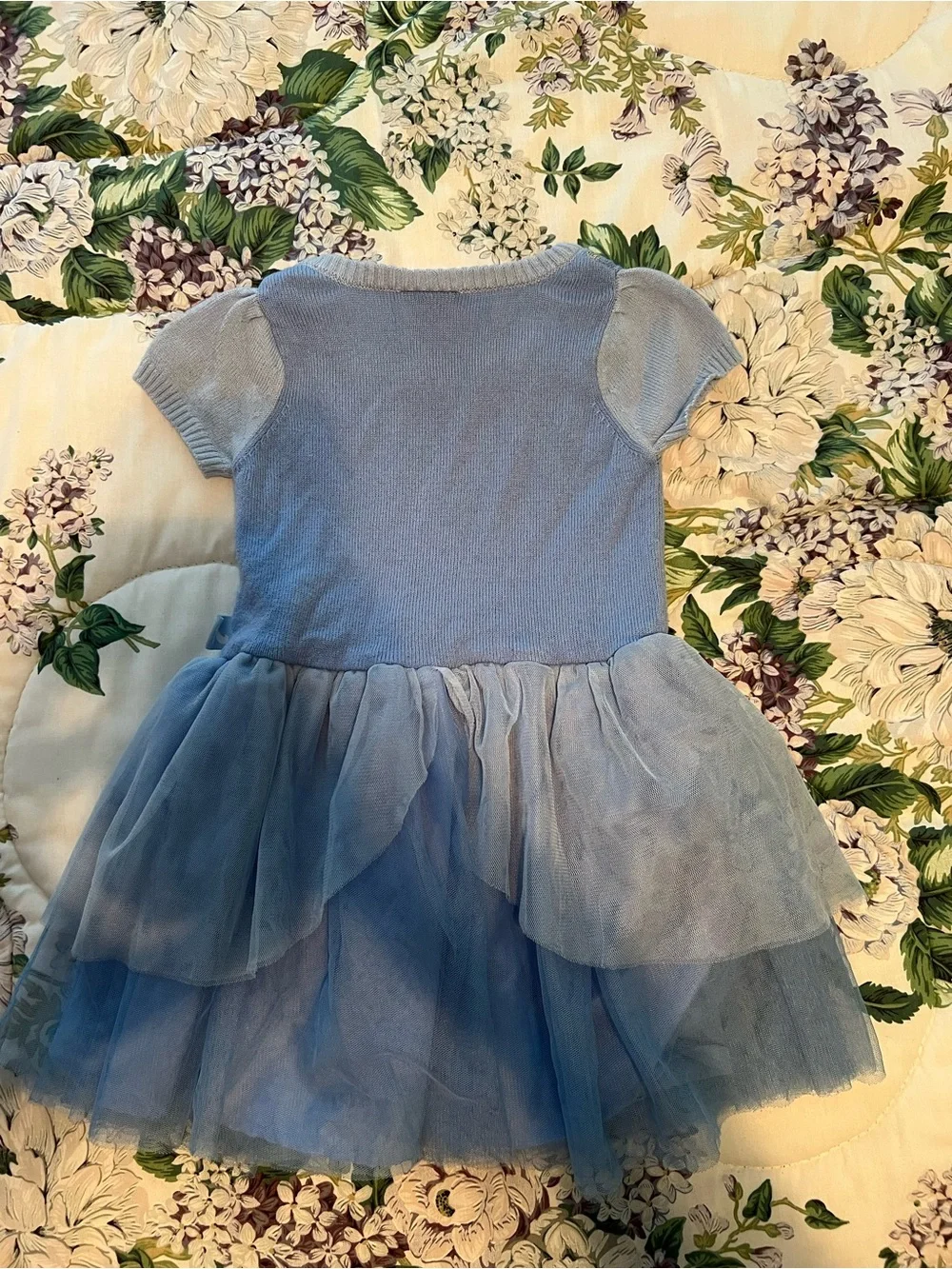Disney Cinderella Sweater Bodice Tiered Tulle Skirt Princess Dress Toddler 3T
